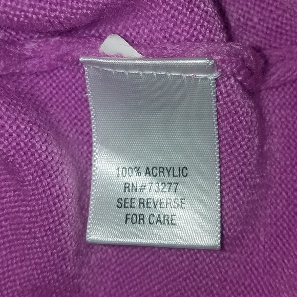 2 Med Blouses - Black V Neck - Lilac Sweater Top - Picture 5 of 8